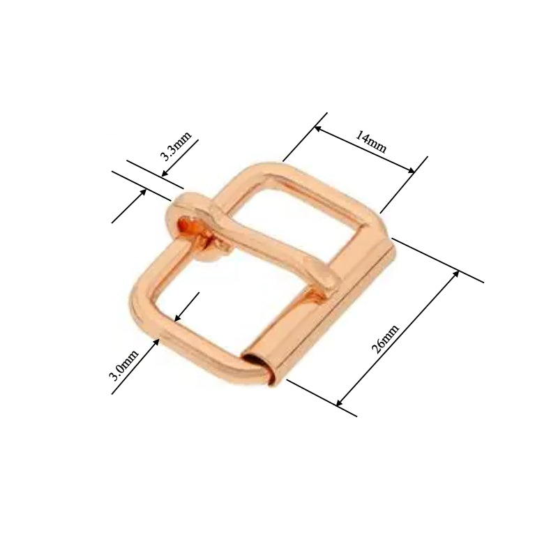 25mm Roller Buckle - Rose Gold