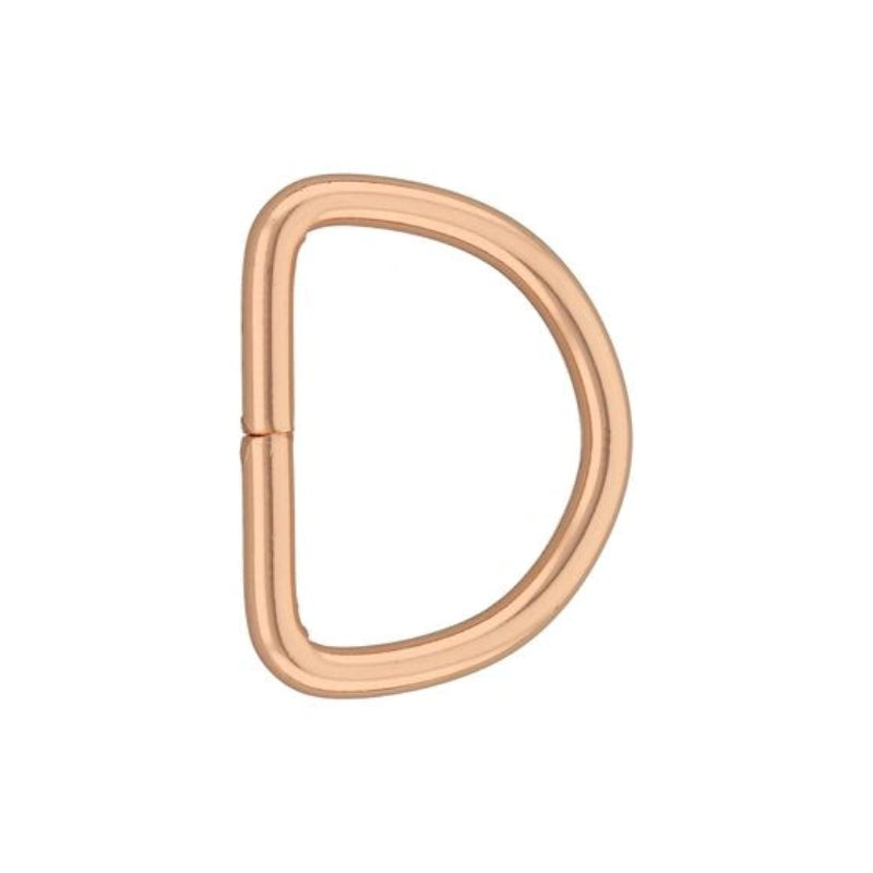 40mm D Ring - Rose Gold