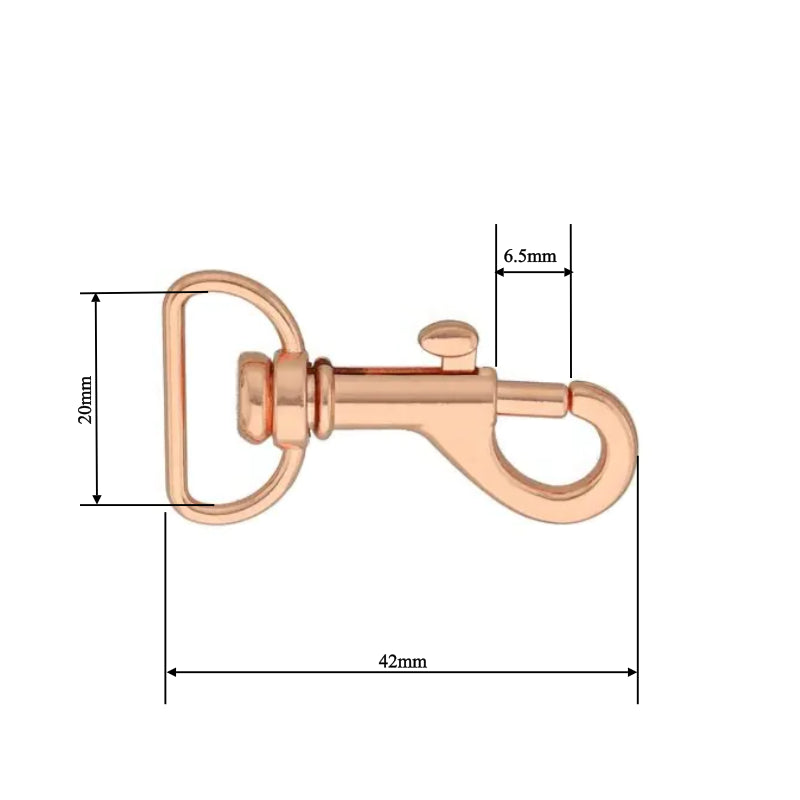 Snap Hook 42mm - Rose Gold