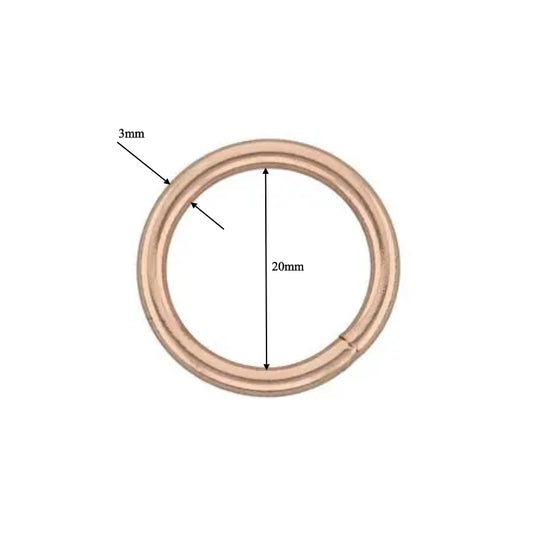 20mm O Ring - Rose Gold