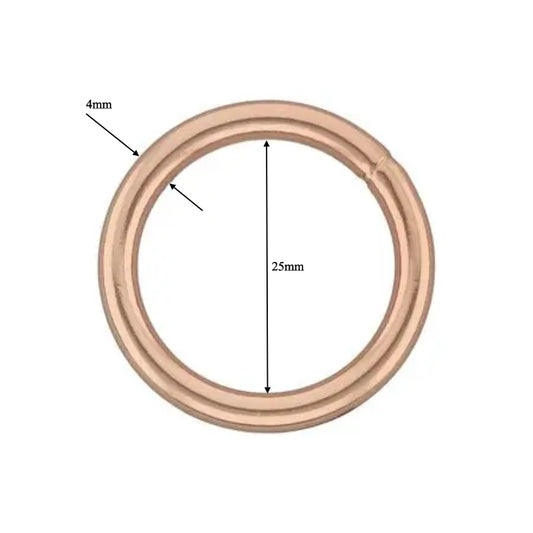25mm O Ring - Rose Gold