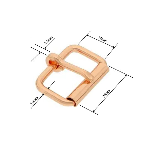 25mm Roller Buckle - Rose Gold