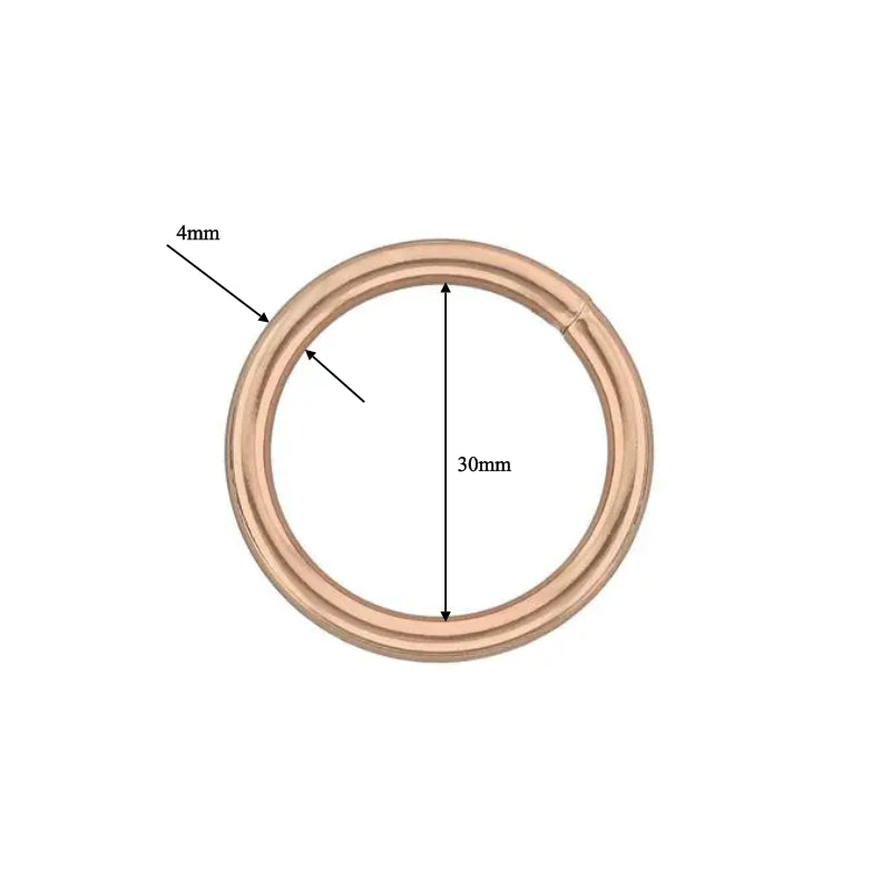30mm O Ring - Rose Gold