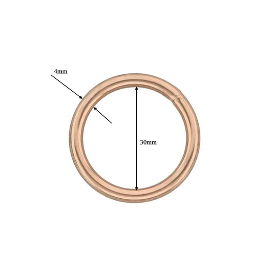 30mm O Ring - Rose Gold