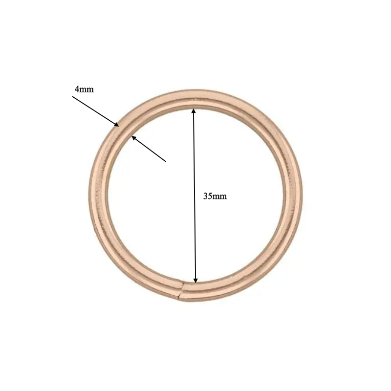 35mm O Ring - Rose Gold